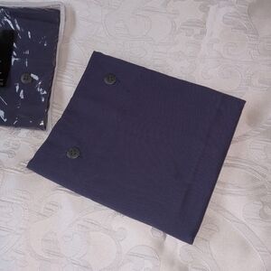 2 Pieces Dark Blue Buttoned Pillow Cases